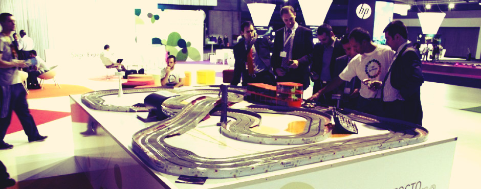 scalextric para evento